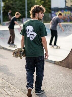 Taco Tuesday Edgy Skull Cards Tee 100% COTTON Streetwear Slim Fit XL PTP 21"